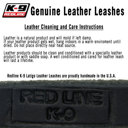 Double Handle Latigo Leather Leash