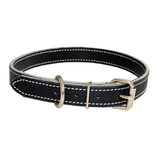Flat Latigo Leather Collar