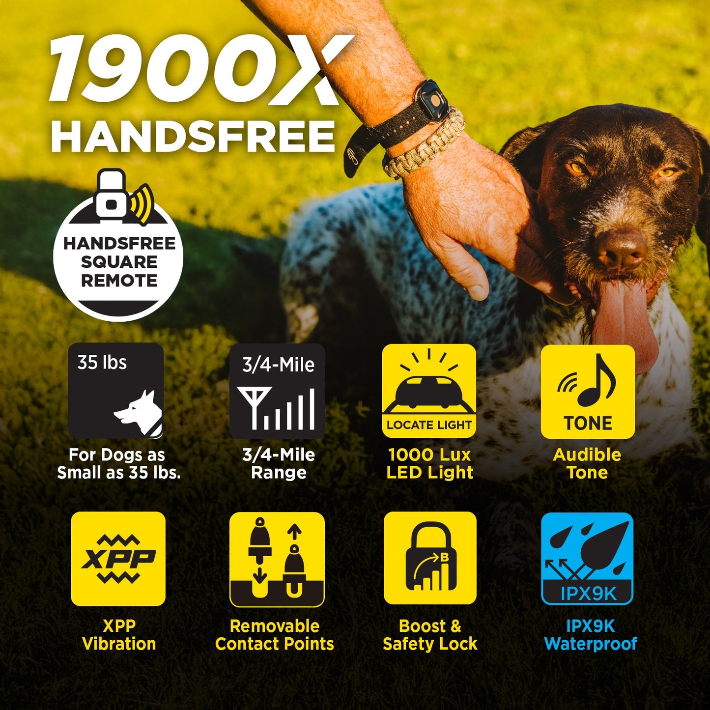 Dogtra 1900X Handsfree 1-Dog Unit