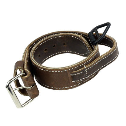 Double Layer Ultra Leather Collar With Handle