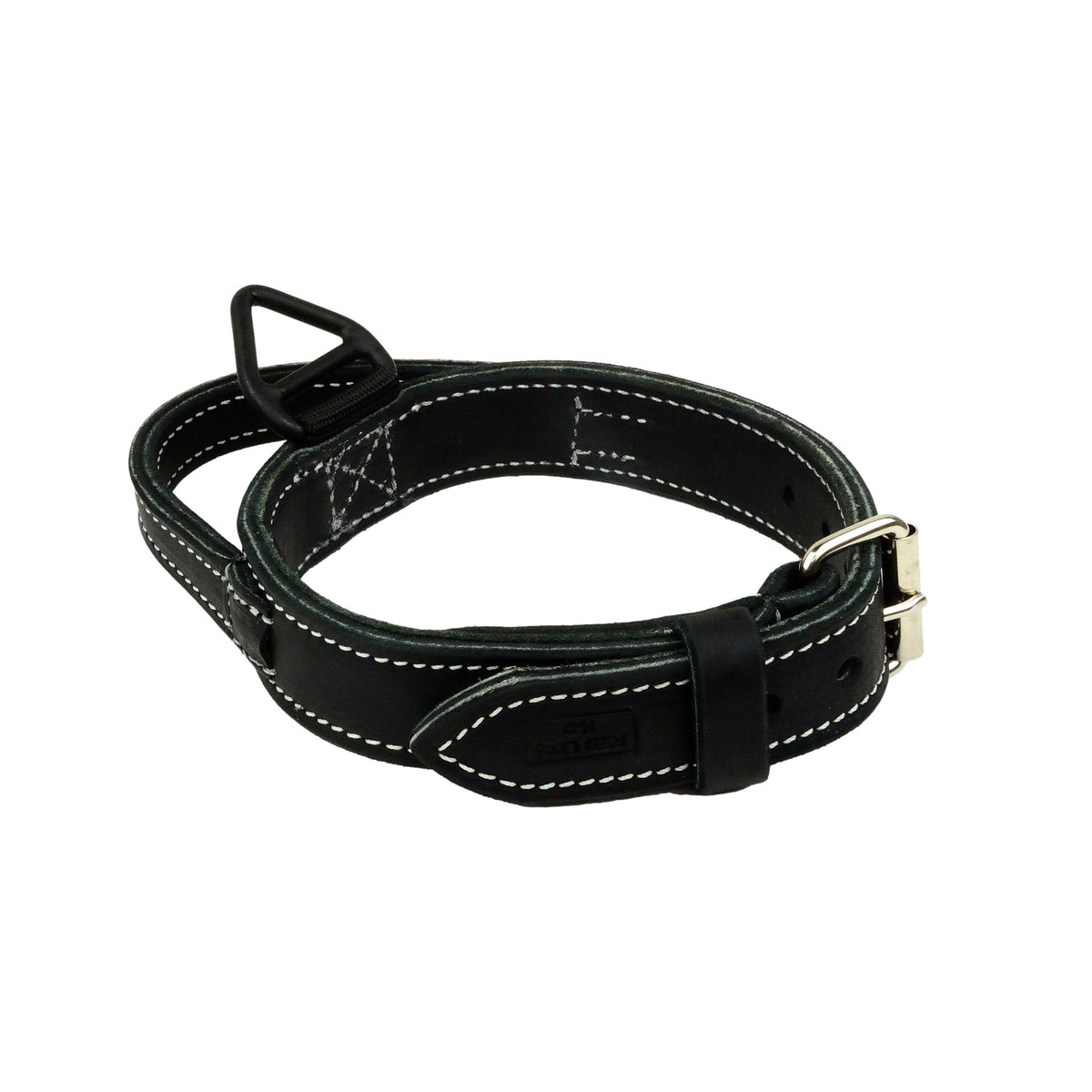 Double Layer Ultra Leather Collar With Handle