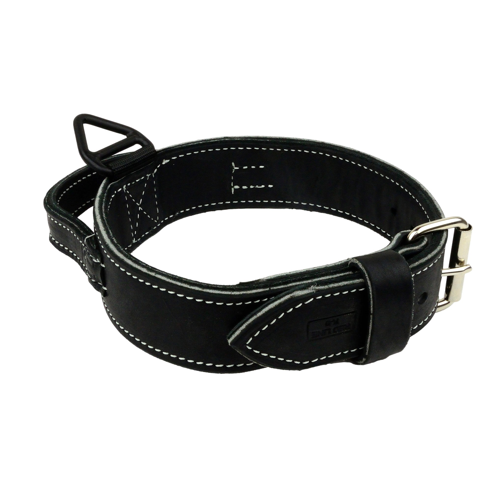 Double Layer Ultra Leather Collar With Handle