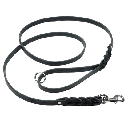 Latigo Leather Leash With Stainless Clasp