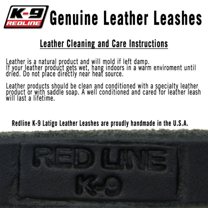 Latigo Leather Leash With Stainless Clasp