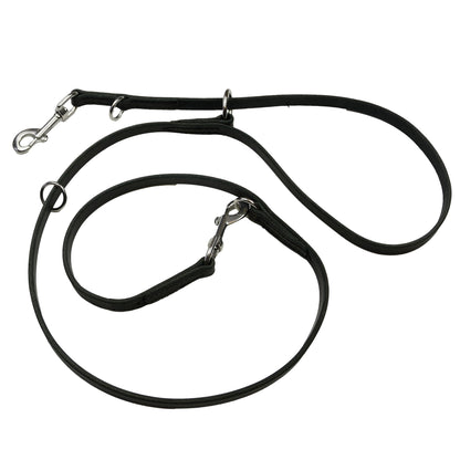 Leather Police Leash with Stainless Hardware