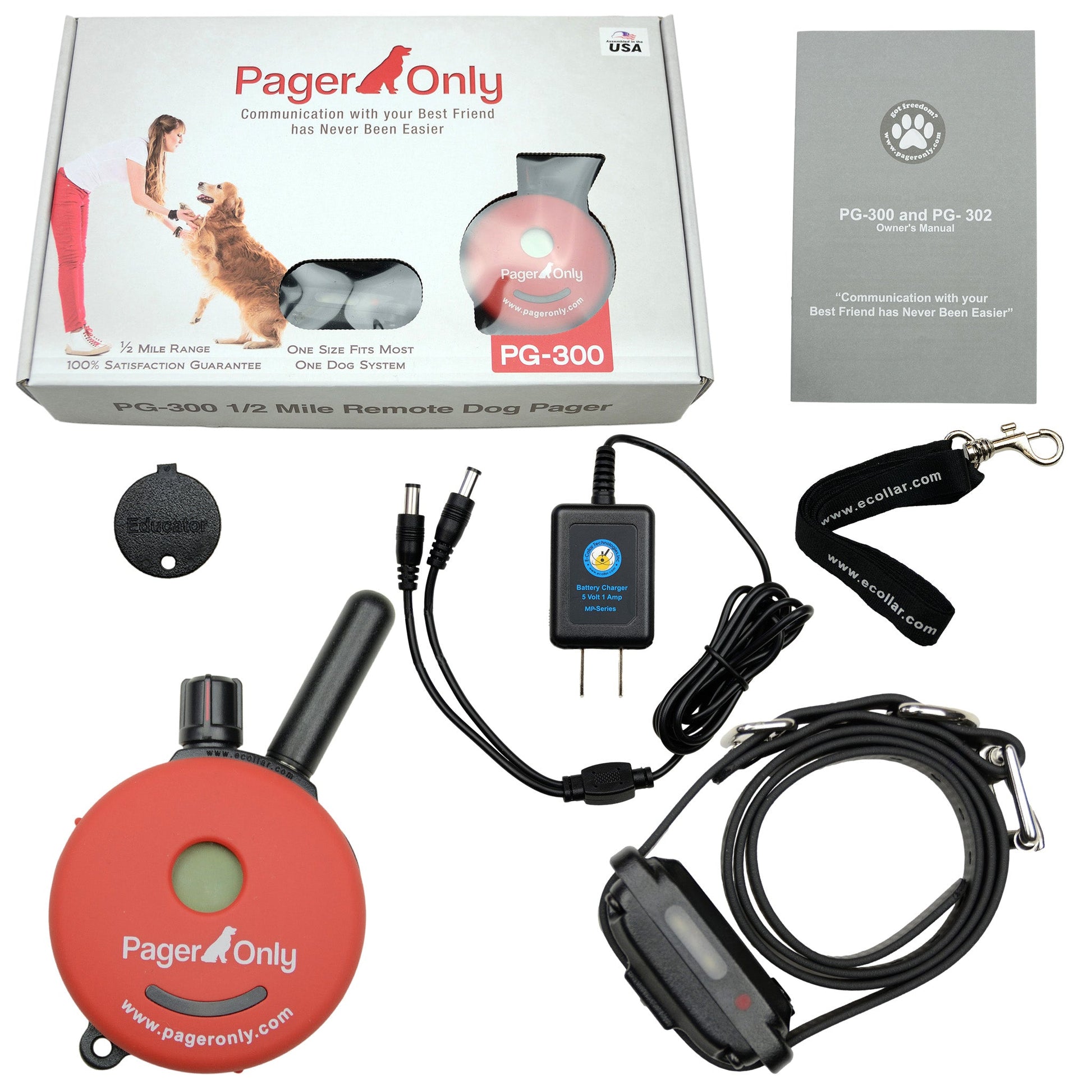 E-Collar Technologies PG-300 Page Only Vibration Remote Trainer DogSport Gear E-Collar Technologies PG-300 Page Only Vibration Remote Trainer DogSport Gear