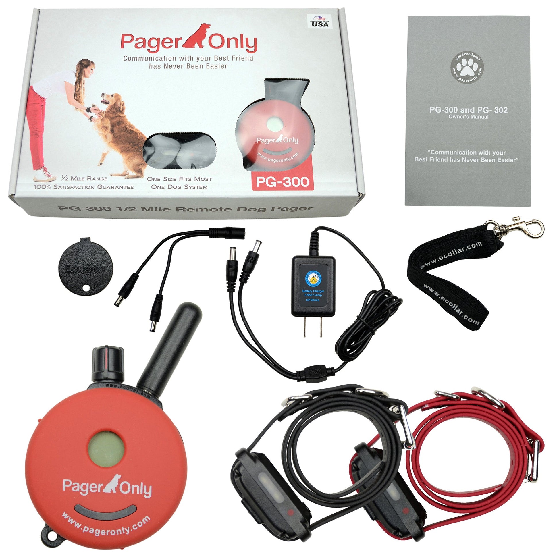 E-Collar Technologies PG-300 Page Only Vibration Remote Trainer DogSport Gear E-Collar Technologies PG-300 Page Only Vibration Remote Trainer DogSport Gear