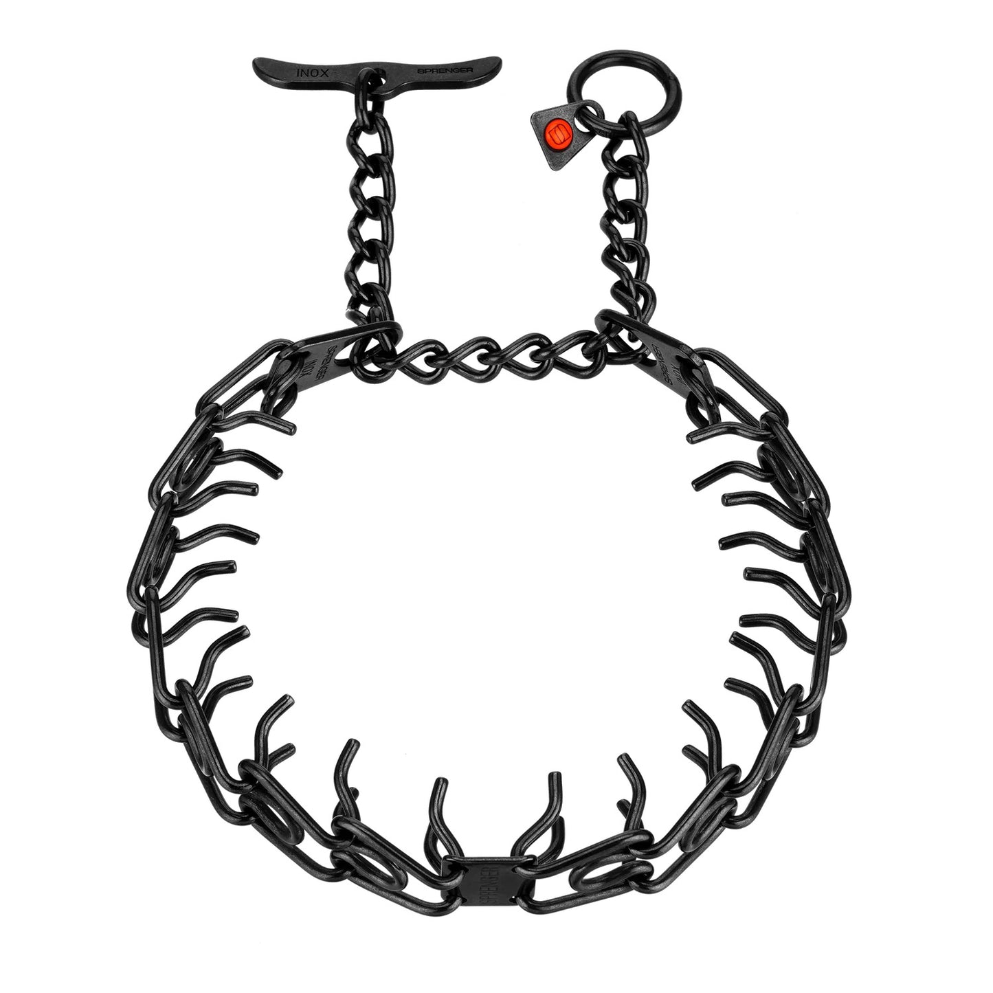 Sprenger 3mm Black Stainless Steel Prong Collar With Toggle