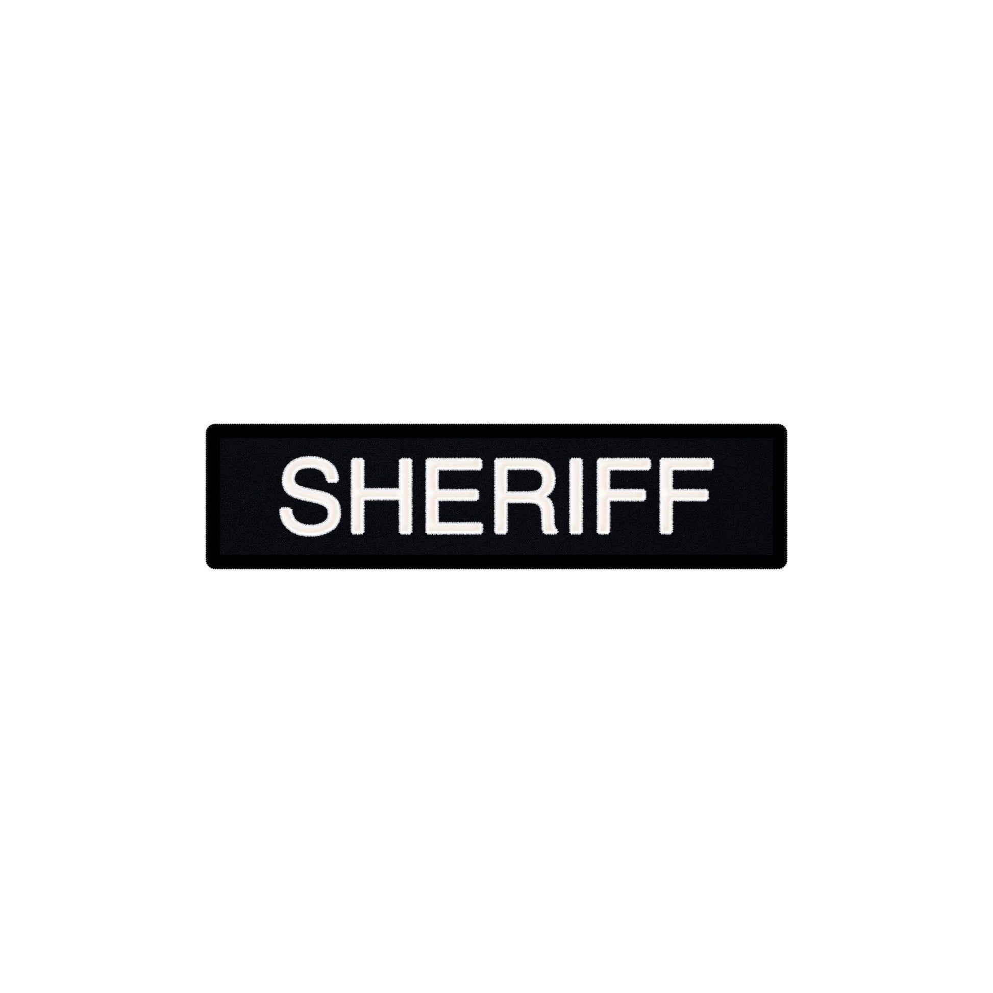 Sheriff K9 Embroidery Patch 3x8 and 2x6 Inches Hook OD Green 
